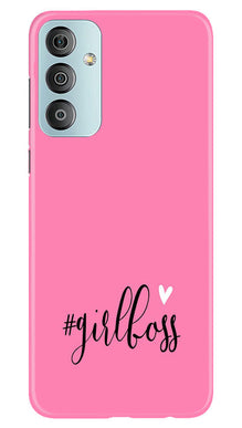 Girl Boss Pink Mobile Back Case for Samsung Galaxy F23 5G (Design - 238)