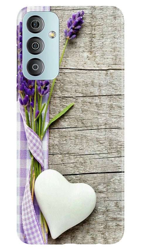 White Heart Case for Samsung Galaxy F23 5G (Design No. 260)
