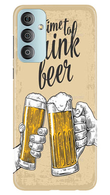 Drink Beer Mobile Back Case for Samsung Galaxy F23 5G (Design - 290)