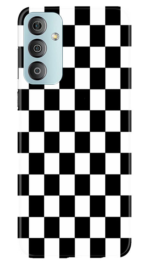 Black White Boxes Mobile Back Case for Samsung Galaxy F23 5G (Design - 331)