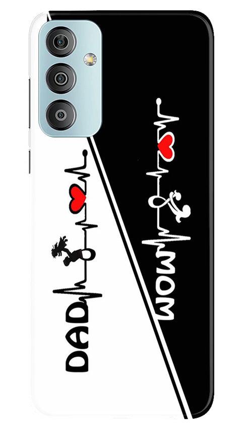 Love Mom Dad Mobile Back Case for Samsung Galaxy F23 5G (Design - 344)