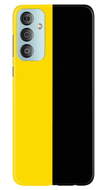 Black Yellow Pattern Mobile Back Case for Samsung Galaxy F23 5G (Design - 354)
