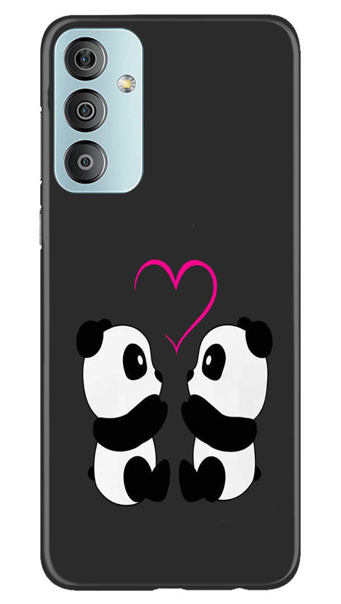 Panda Love Mobile Back Case for Samsung Galaxy F23 5G (Design - 355)