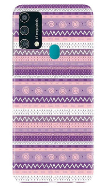 Zigzag line pattern3 Mobile Back Case for Samsung Galaxy F41 (Design - 11)