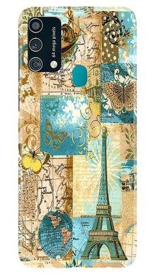 Travel Eiffel Tower Mobile Back Case for Samsung Galaxy F41 (Design - 206)