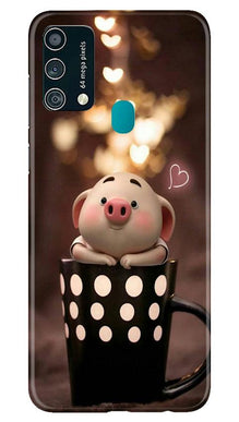 Cute Bunny Mobile Back Case for Samsung Galaxy F41 (Design - 213)