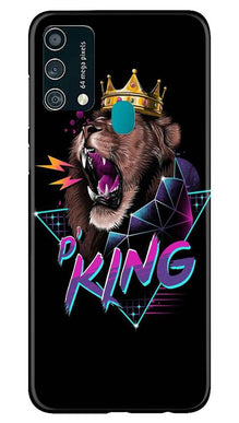 Lion King Mobile Back Case for Samsung Galaxy F41 (Design - 219)