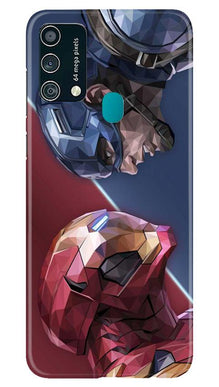 Ironman Captain America Mobile Back Case for Samsung Galaxy F41 (Design - 245)