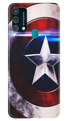 Captain America Shield Mobile Back Case for Samsung Galaxy F41 (Design - 250)