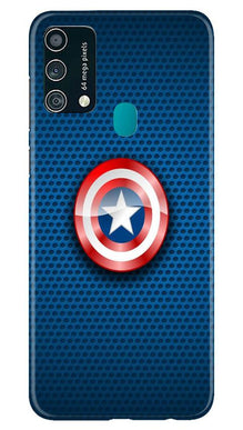Captain America Shield Mobile Back Case for Samsung Galaxy F41 (Design - 253)