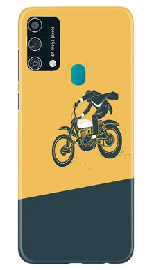 Bike Lovers Mobile Back Case for Samsung Galaxy F41 (Design - 256)