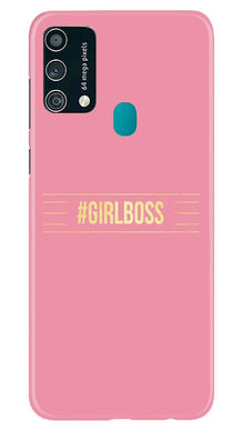 Girl Boss Pink Mobile Back Case for Samsung Galaxy F41 (Design - 263)