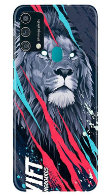 Lion Mobile Back Case for Samsung Galaxy F41 (Design - 278)
