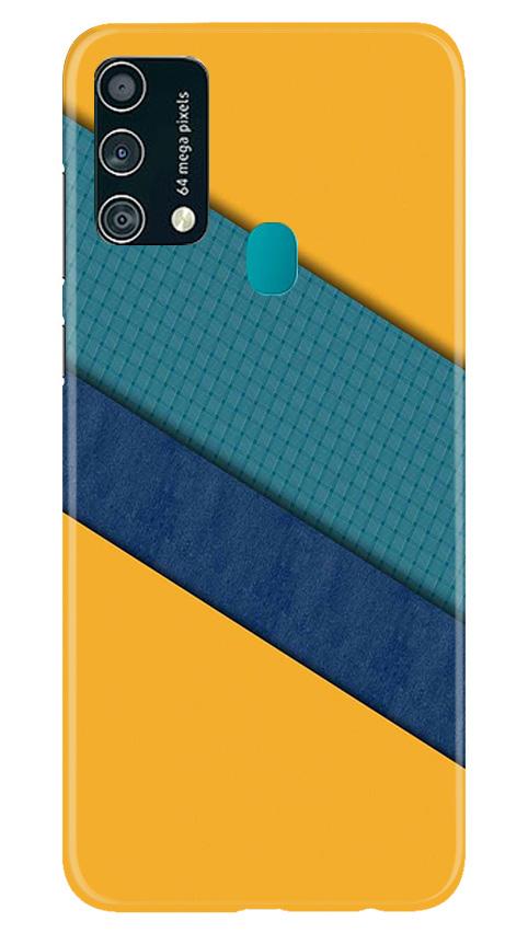 Diagonal Pattern Mobile Back Case for Samsung Galaxy F41 (Design - 370)