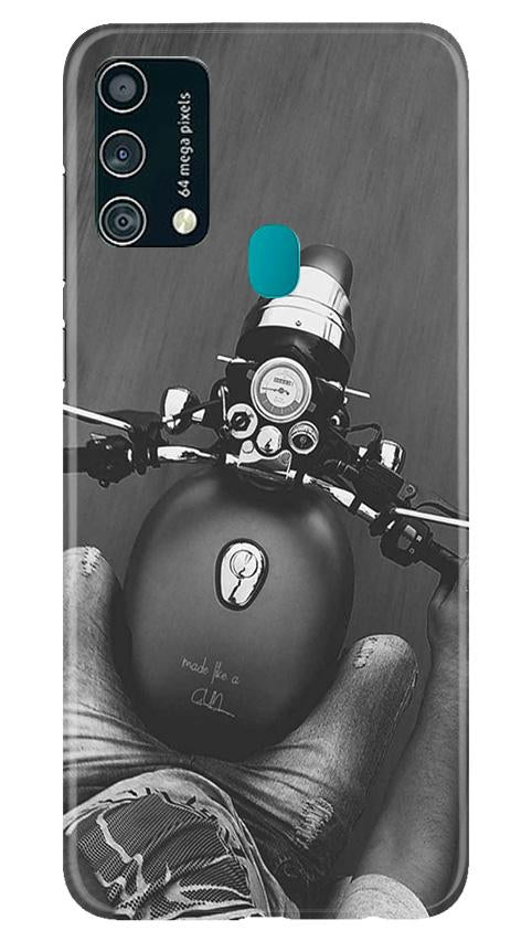 Royal Enfield Mobile Back Case for Samsung Galaxy F41 (Design - 382)