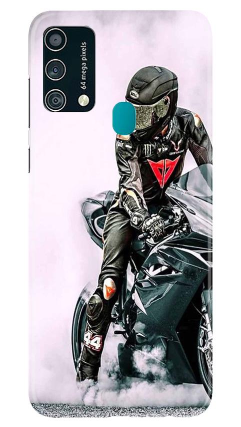 Biker Mobile Back Case for Samsung Galaxy F41 (Design - 383)
