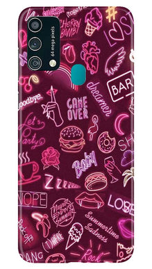Party Theme Mobile Back Case for Samsung Galaxy F41 (Design - 392)