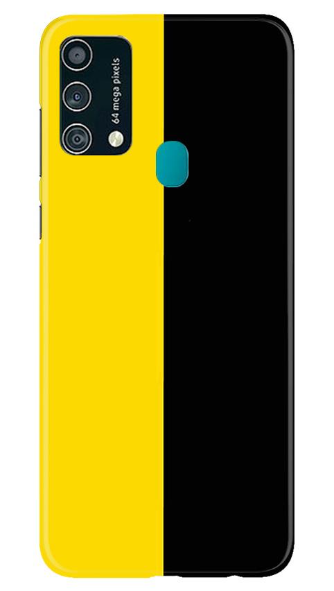 Black Yellow Pattern Mobile Back Case for Samsung Galaxy F41 (Design - 397)