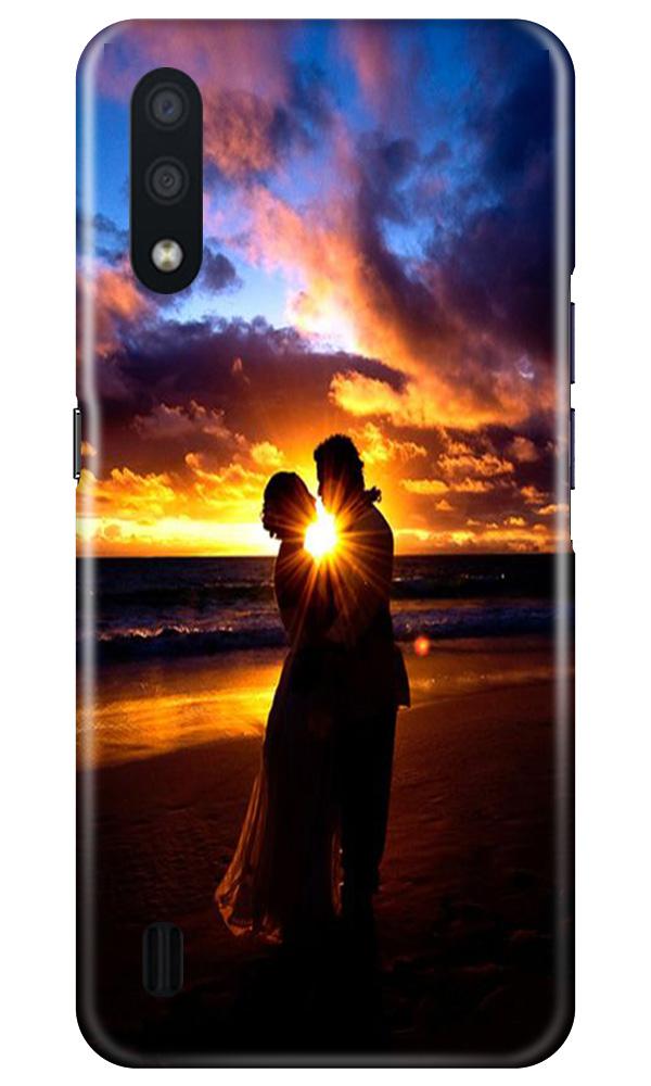 Couple Sea shore Case for Samsung Galaxy M01