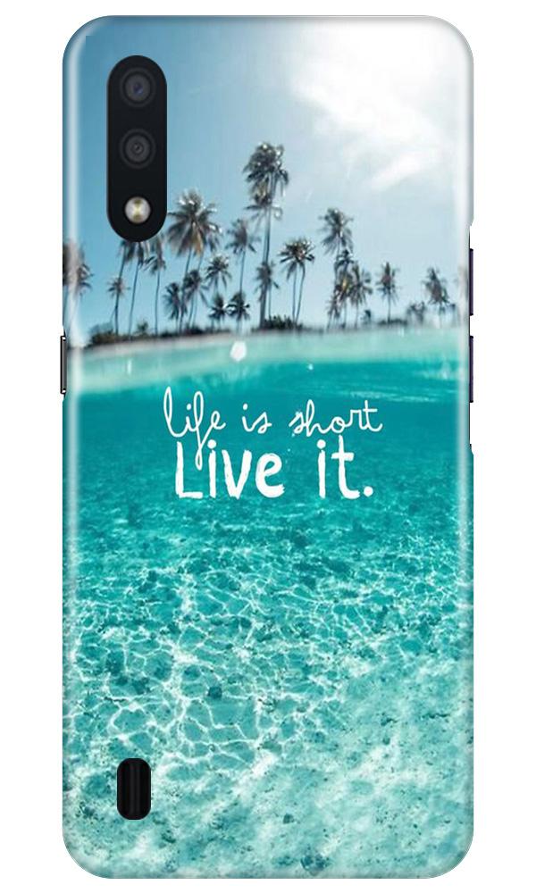 Life is short live it Case for Samsung Galaxy M01
