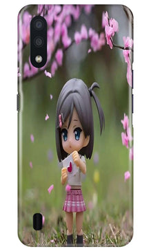 Cute Girl Mobile Back Case for Samsung Galaxy M01 (Design - 92)