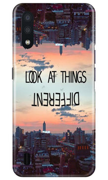 Look at things different Mobile Back Case for Samsung Galaxy M01 (Design - 99)