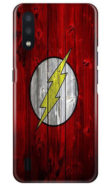 Flash Superhero Mobile Back Case for Samsung Galaxy M01  (Design - 116)