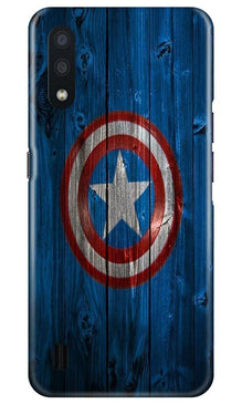 Captain America Superhero Mobile Back Case for Samsung Galaxy M01  (Design - 118)