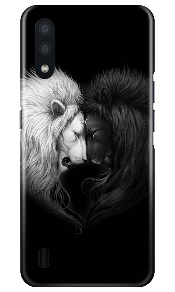 Dark White Lion Case for Samsung Galaxy M01  (Design - 140)