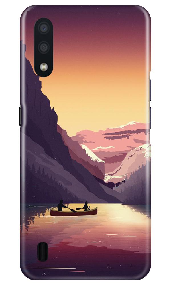 Mountains Boat Case for Samsung Galaxy M01 (Design - 181)