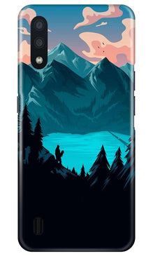 Mountains Mobile Back Case for Samsung Galaxy M01 (Design - 186)