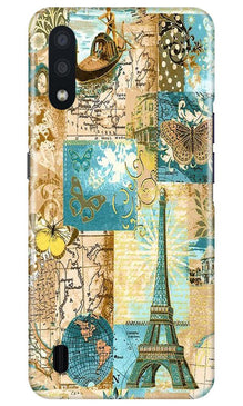 Travel Eiffel Tower Mobile Back Case for Samsung Galaxy M01 (Design - 206)