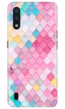 Pink Pattern Mobile Back Case for Samsung Galaxy M01 (Design - 215)