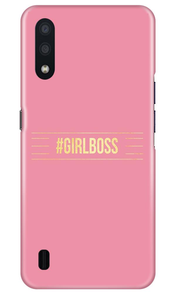 Girl Boss Pink Case for Samsung Galaxy M01 (Design No. 263)