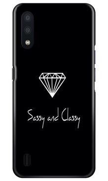 Sassy and Classy Mobile Back Case for Samsung Galaxy M01 (Design - 264)