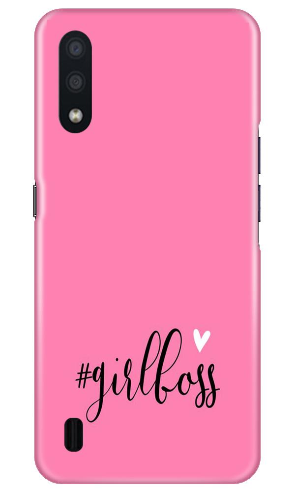 Girl Boss Pink Case for Samsung Galaxy M01 (Design No. 269)