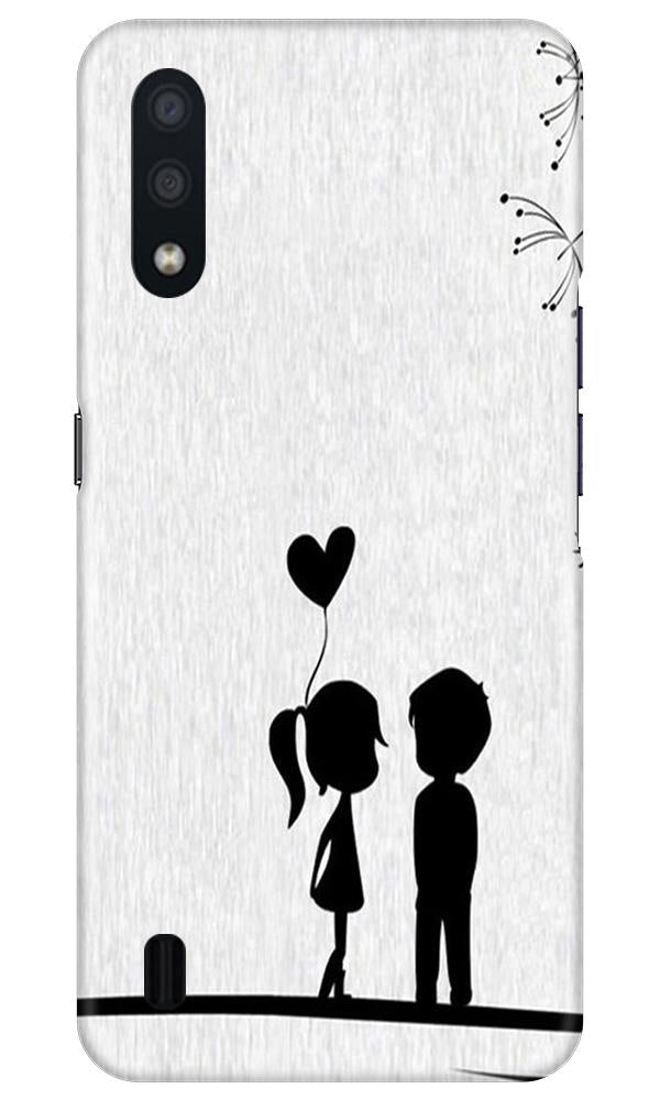 Cute Kid Couple Case for Samsung Galaxy M01 (Design No. 283)
