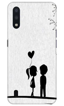 Cute Kid Couple Mobile Back Case for Samsung Galaxy M01 (Design - 283)