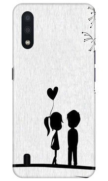 Cute Kid Couple Mobile Back Case for Samsung Galaxy M01 (Design - 283)