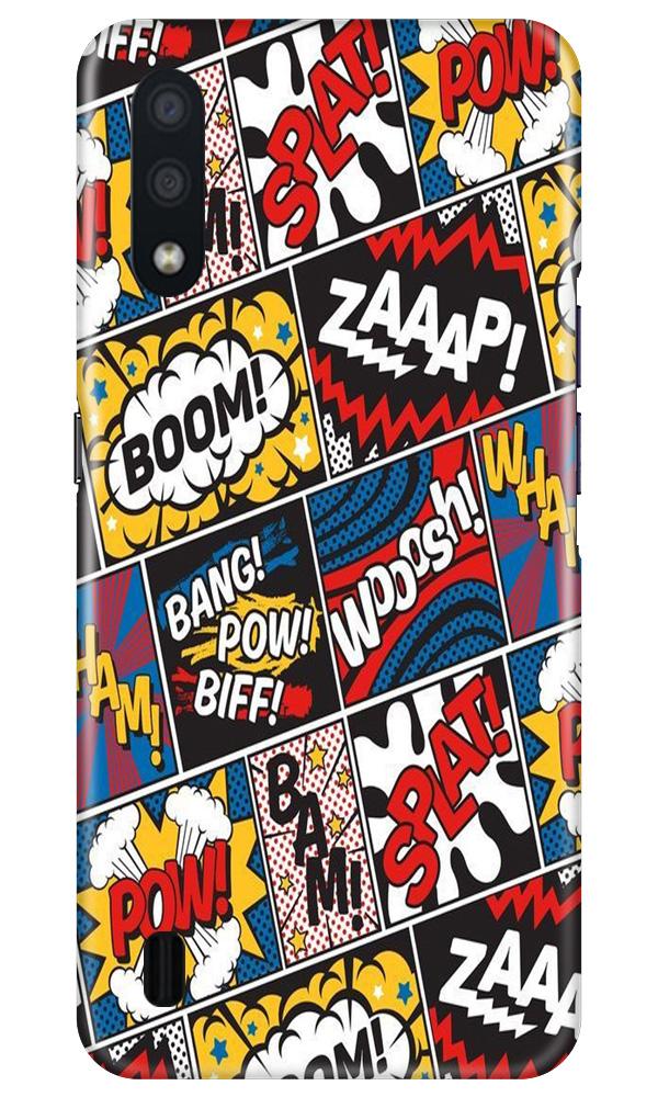 Boom Mobile Back Case for Samsung Galaxy M01 (Design - 302)