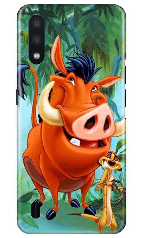Timon and Pumbaa Mobile Back Case for Samsung Galaxy M01 (Design - 305)
