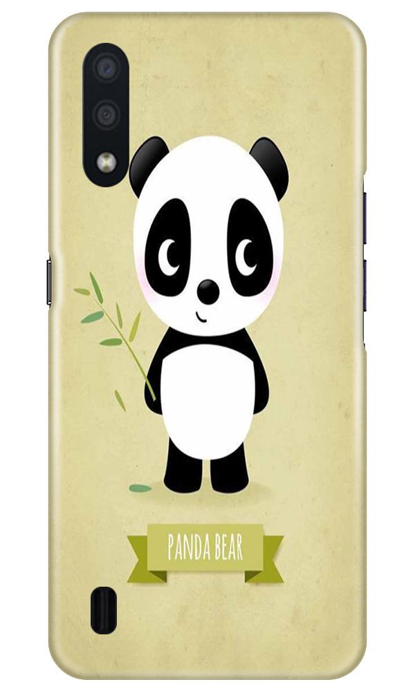 Panda Bear Mobile Back Case for Samsung Galaxy M01 (Design - 317)