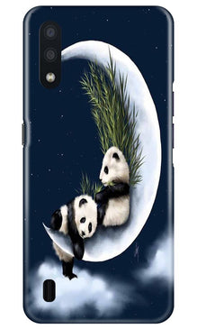 Panda Moon Mobile Back Case for Samsung Galaxy M01 (Design - 318)
