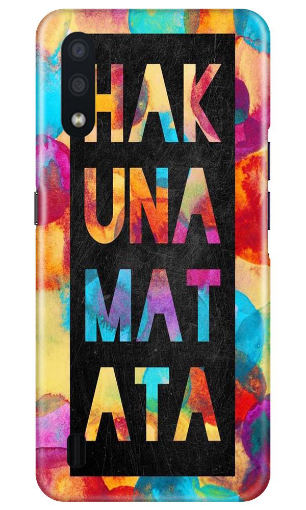 Hakuna Matata Mobile Back Case for Samsung Galaxy M01 (Design - 323)