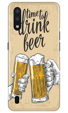 Drink Beer Mobile Back Case for Samsung Galaxy M01 (Design - 328)