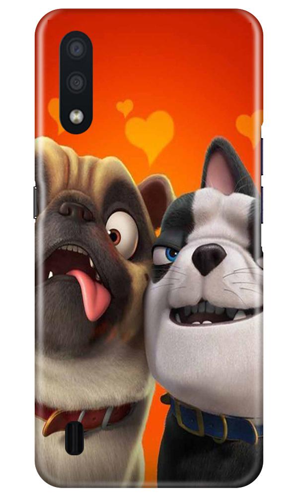Dog Puppy Mobile Back Case for Samsung Galaxy M01 (Design - 350)