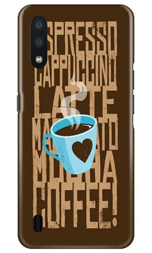 Love Coffee Mobile Back Case for Samsung Galaxy M01 (Design - 351)