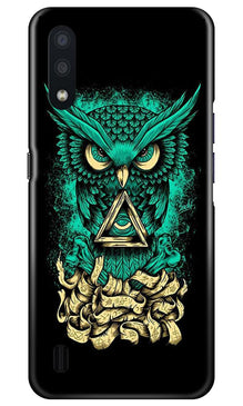 Owl Mobile Back Case for Samsung Galaxy M01 (Design - 358)