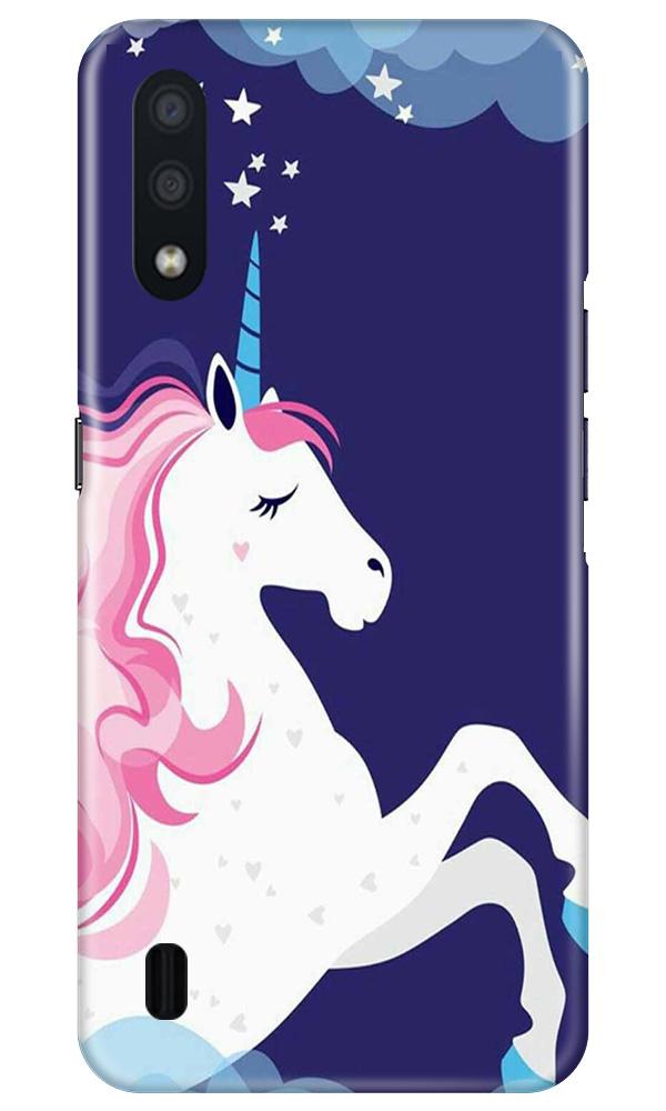 Unicorn Mobile Back Case for Samsung Galaxy M01 (Design - 365)