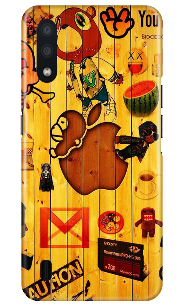 Wooden Texture Mobile Back Case for Samsung Galaxy M01 (Design - 367)